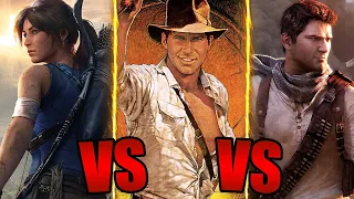 Indiana Jones VS Lara Croft VS Nathan Drake | Who Would Win?