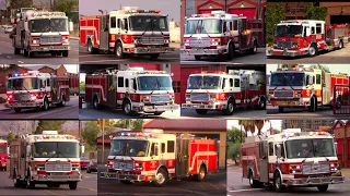 Best of American Lafrance Eagle Fire trucks responding compilation