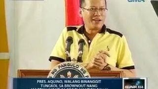 Saksi: Rotational brownout sa Maguindanao, naranasan mismo ni Pres. Aquino