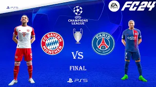 FC 24 - Bayern Munich Vs PSG ft Mbappe & kane | UEFA Champions League Final 23/24 | PS5™ [4K60].