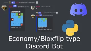 How to make a Economy/Bloxflip type bot | Discord.py