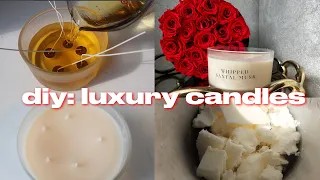 DIY LUXURY CANDLES | STEP BY STEP CANDLE MAKING