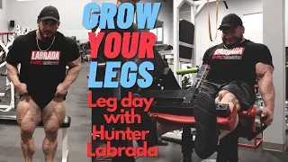 How to Get Bigger Legs | Leg Day | Hunter Labrada