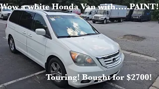 Auction Purchase! 2008 Honda Odyssey Touring POV Initial Test Drive….Let’s pick up from auction