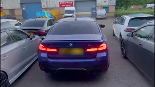 F90 M5 LCI OPF delete + pops and bangs