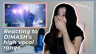 American girl reacts to Dimash Kudaibergen high vocal range - The show must go on