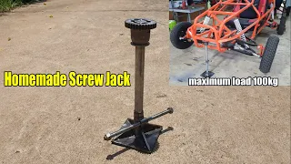 Homemade Screw Jack for Car