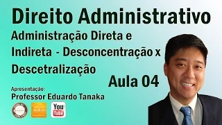 Direito Administrativo - Aula 04 (Adm Direta e Indireta - Desconcentração x Descentralização)