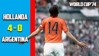 Netherlands vs Argentina 4 - 0 Highlights & All Goals World Cup 74