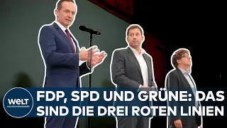 AMPEL: Das sind die drei roten Linien von SPD, FDP und Grünen - Jetzt melden sich die Jusos zu Wort