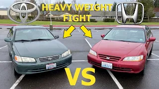 Which One Should Be Your First Car? 2001 Toyota Camry vs 2001 Honda Accord