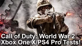 [4K] Call of Duty WW2: Xbox One X vs PS4 Pro First Look