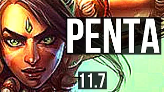 NIDALEE vs GRAVES (JUNGLE) | Penta, Legendary, 66% winrate, 20/3/4 | EUW Grandmaster | v11.7