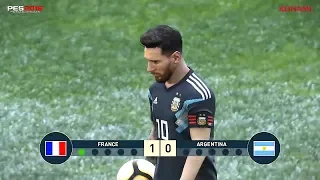 PES 2019 Gameplay | Argentina vs France
