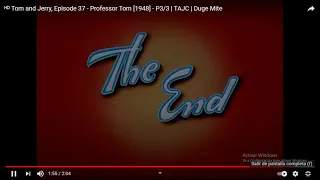 Tom and Jerry - Professor Tom End Title (1948)