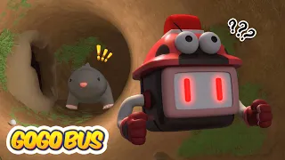 🐀 Find the Mole with GOGO Bus Sheriff 🚒 Learn Safety Tips for Kids Cartoon