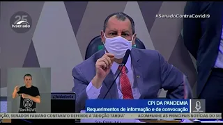 Vossa excelência é oportunista e um oportunista pequeno dispara Omar Aziz a Eduardo Girão