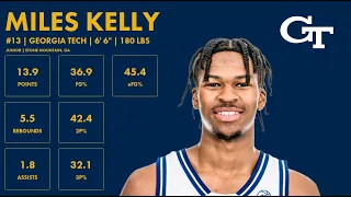 Miles Kelly - Georgia Tech - 2023-24 Transfer Portal Highlights