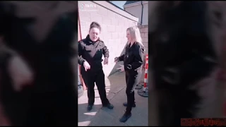 Prison service: 4 clips of a Prison officer attempting to be Tik Tok famous wirh this cringey crap