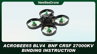 AcroBee65 BLV4 CRSF Receiver Binding Instruction| A NewBeeDrone Tutorial