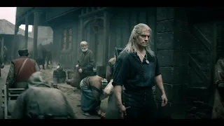 The Witcher / Blaviken Market Fight Scene  (Geralt Butchers Renfri's Gang) Introduction
