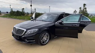 Обзор Mercedes Benz S500 4MATIC 2015 год выпуска в новом состоянии !