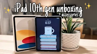 iPad 10th Generation Unboxing (SILVER) + Accessories | Aesthetic ✨