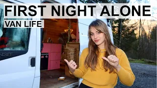 First VAN LIFE night | Moving into a van alone...