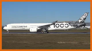 STUNNING AIRBUS A350-1000 Take Off from Hamburg Finkenwerder Airport!