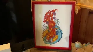 Домашняя мини галерея. Вышивка крестиком. Оформленные работы. Cross stitch.