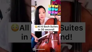 All 6 Bach Cello Suites in 30 Seconds!
