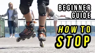 HOW TO STOP ON ROLLERBLADES - Beginner's Guide #5