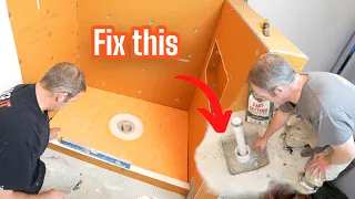 Building a Shower over Concrete | Schluter System