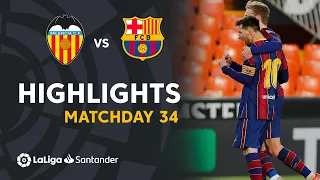 Highlights Valencia CF vs FC Barcelona (2-3)