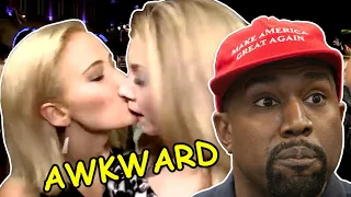 10 MOST Awkward Celebrity Encounters Ever- Funny, Angry & Awkward Celebrity Moments | TopMainstream