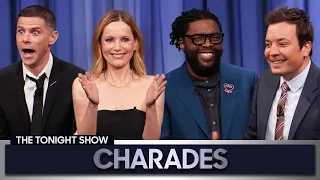 Charades with Leslie Mann and Mikey Day | The Tonight Show Starring Jimmy Fallon