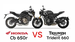 Honda CB 650r VS Triumph Trident 660 COMPARISON_MILEAGE_TOP SPEED_PRICE_BIKE INFORMER