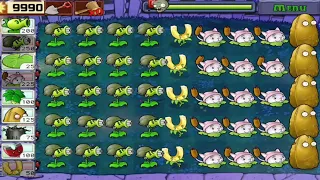Plants vs Zombies | Gatling Pea + Cattail vs All Zombies Full Gameplay HD