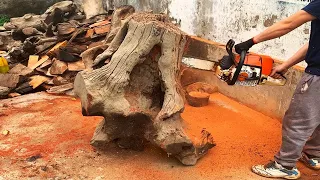 He Spent 48 Hours Carving This Horsepower Out of an Ancient Tree // Wood Carving Art - Woodworking