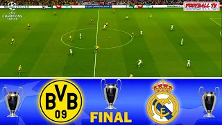 Borussia Dortmund vs Real Madrid - UCL Final | UEFA Champions League 2024 | eFootball PES Gameplay