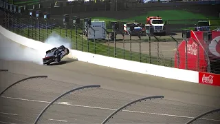 Denny Hamlin’s 2013 Auto Club Crash. All Angles From The Stands