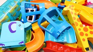 Satisfying Marble Run ASMR Building Blocks Seesaw & Spiral Elevator