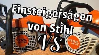 Stihl MS 170 VS 162 | Vergleich der Einsteigermodelle | Infovideo