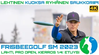 Frisbeegolf SM 2023 K1E9 | Lauri Lehtinen, Kristian Kuoksa, Miro Ryhänen, Rasmus Saukkoriipi | 4K