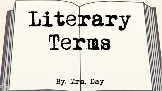 Literary Terms Song