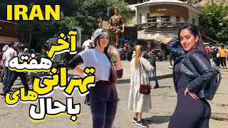 IRANIAN People Lifestyle in Northmost District of Tehran 2023 | Darband Tehran Vlog