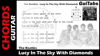 LUCY IN THE SKY WITH DIAMONDS ✨ - The Beatles ( Lyrics - GUITAR Chords 🎸- Karaoke )