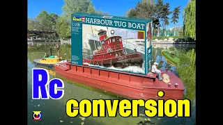 (Lucy) revell harbour tug boat rc conversion scale 1/33
