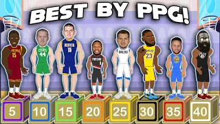 The Best NBA Player at every Scoring Average! (NBA Comparison Animation)