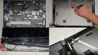 Lenovo IdeaPad Flex 5 15ITL05 Disassembly Quick Look Inside LCD Screen Replacement Hinge Repair